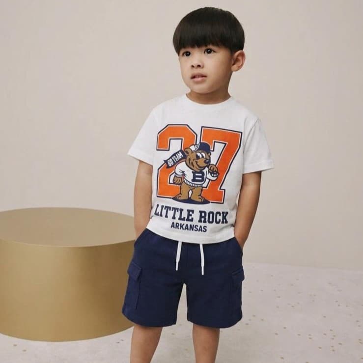 Little Rock Baskılı Şort Takım