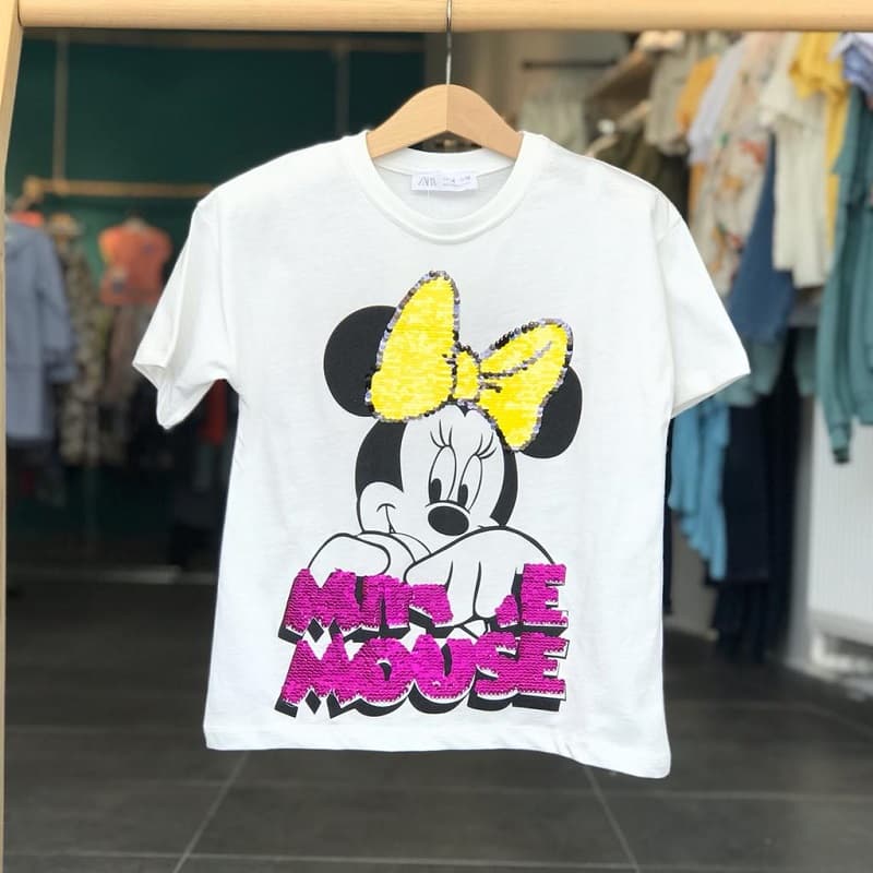 Orjinal Pullu Minnie Tişört