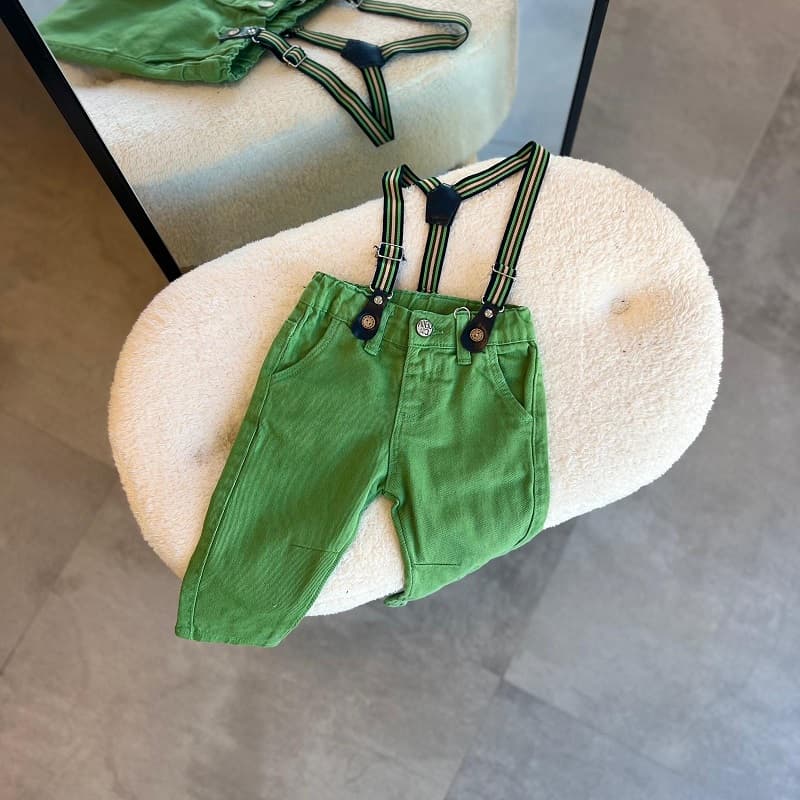 Baby Askılı Dokuma Pantolon